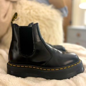 Dr. Martens platform boots. Only worn twice! In amazing condition.